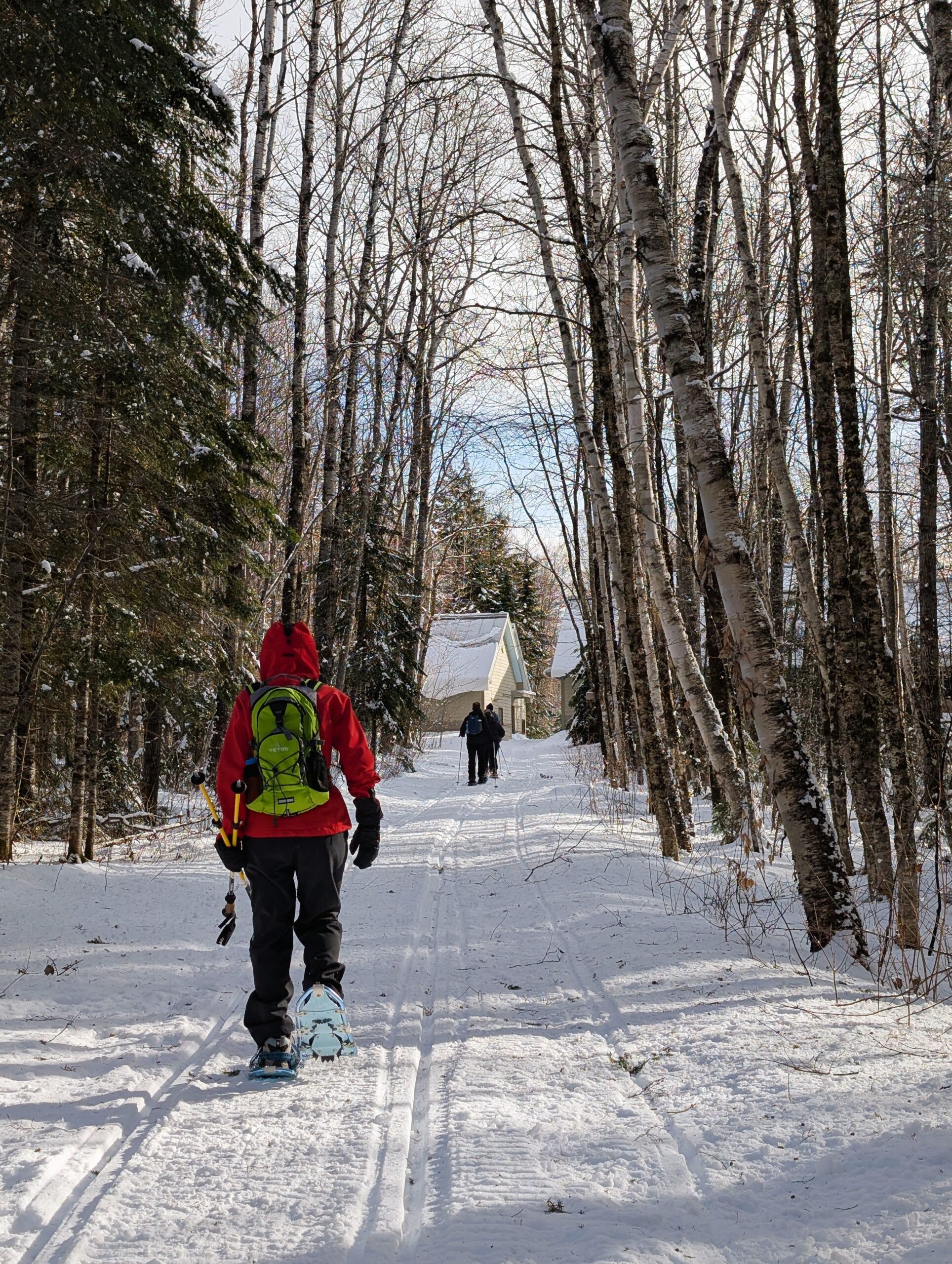 Group snowshoe to Poplar Stream Hut.