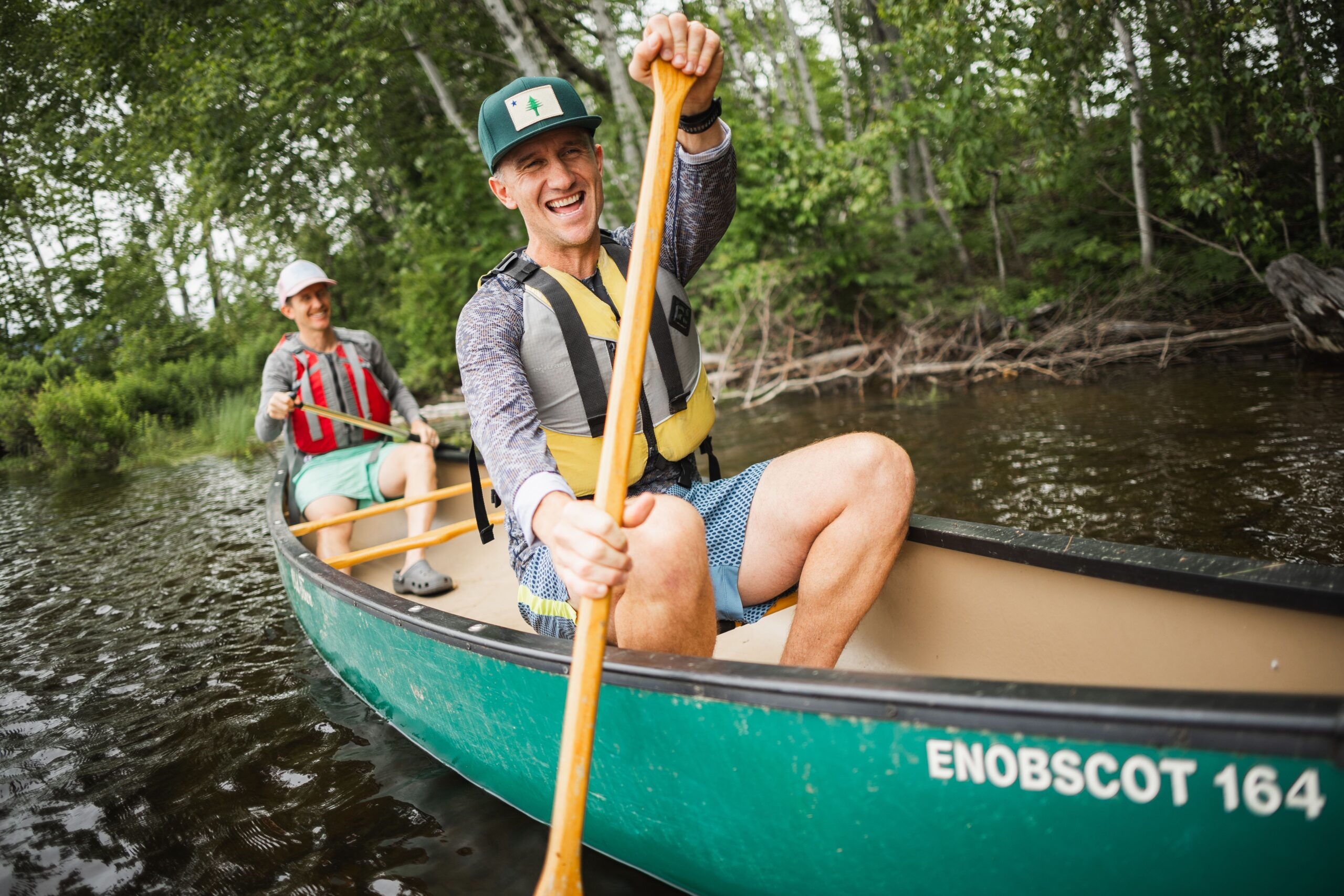 Canoeing on Flagstaff Lake.