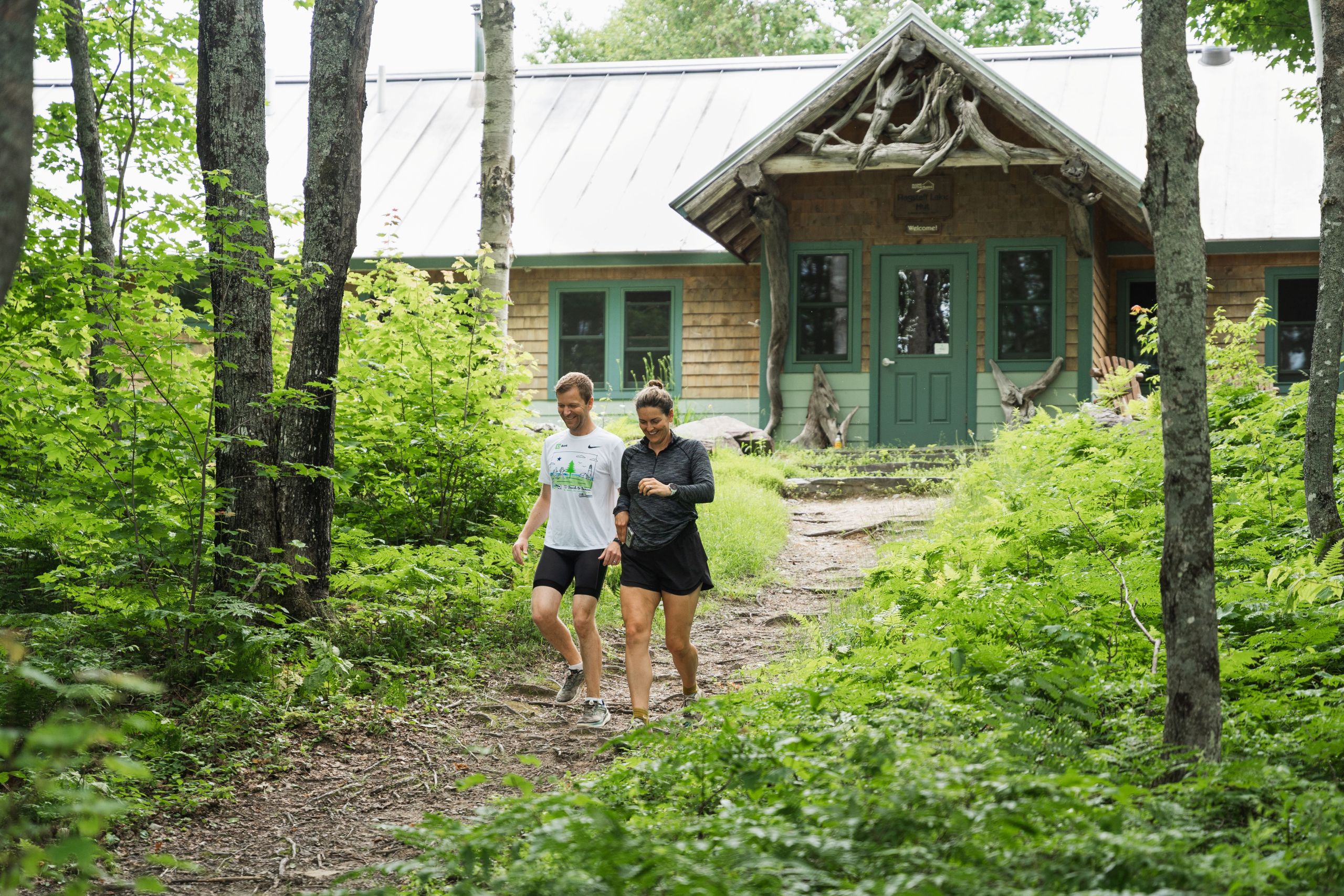 Trail running from Flagstaff Lake Hut.