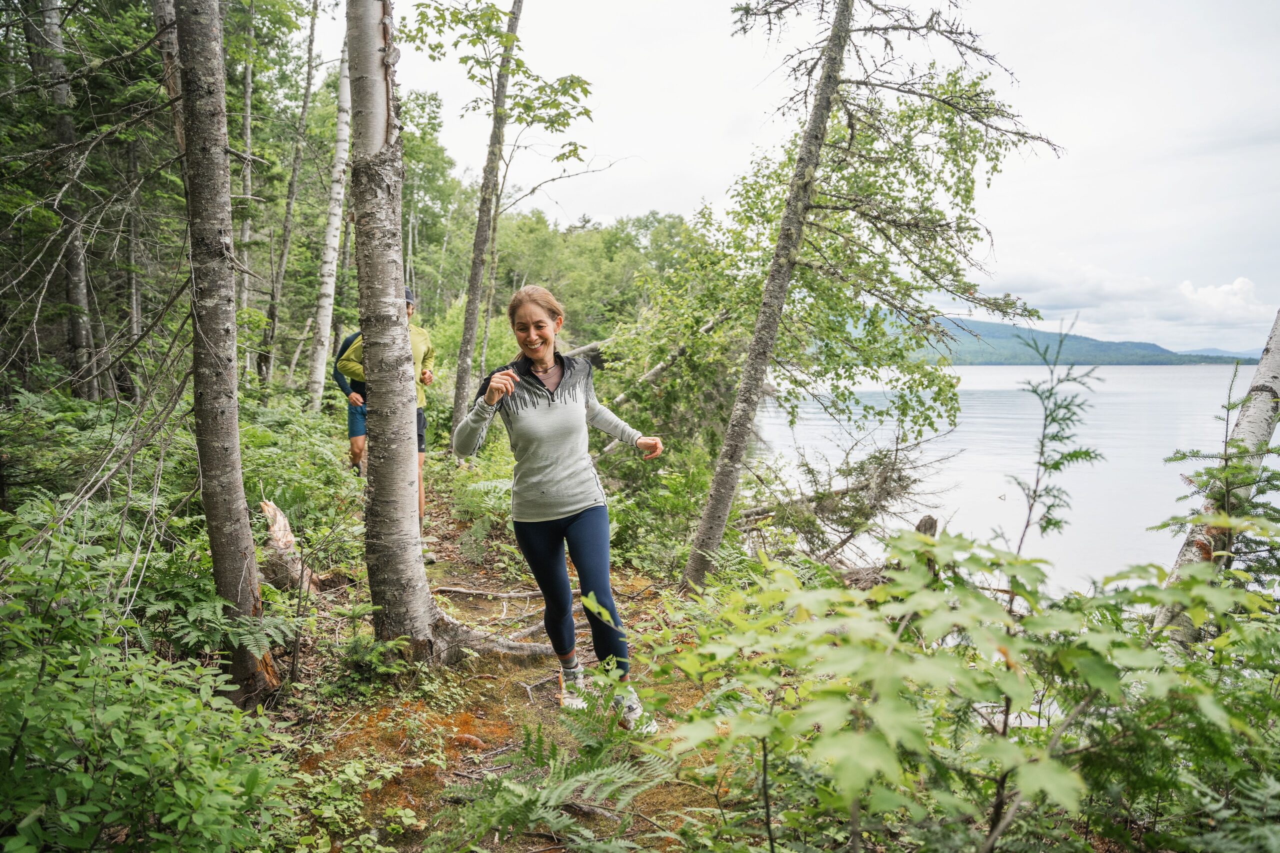 Trail running on the Shore Trail.
