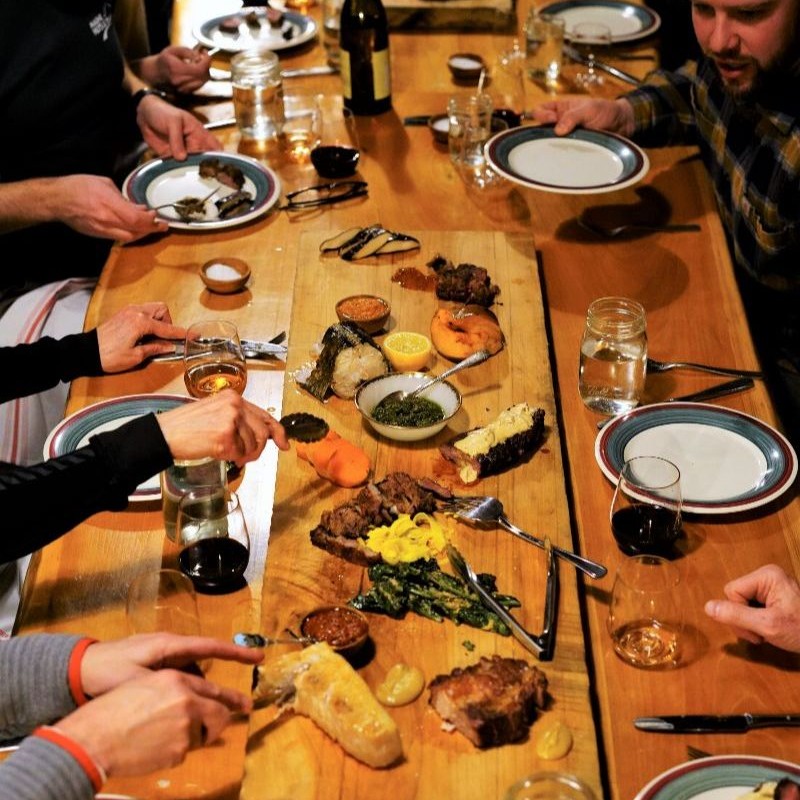 Alpine Dinner food board.