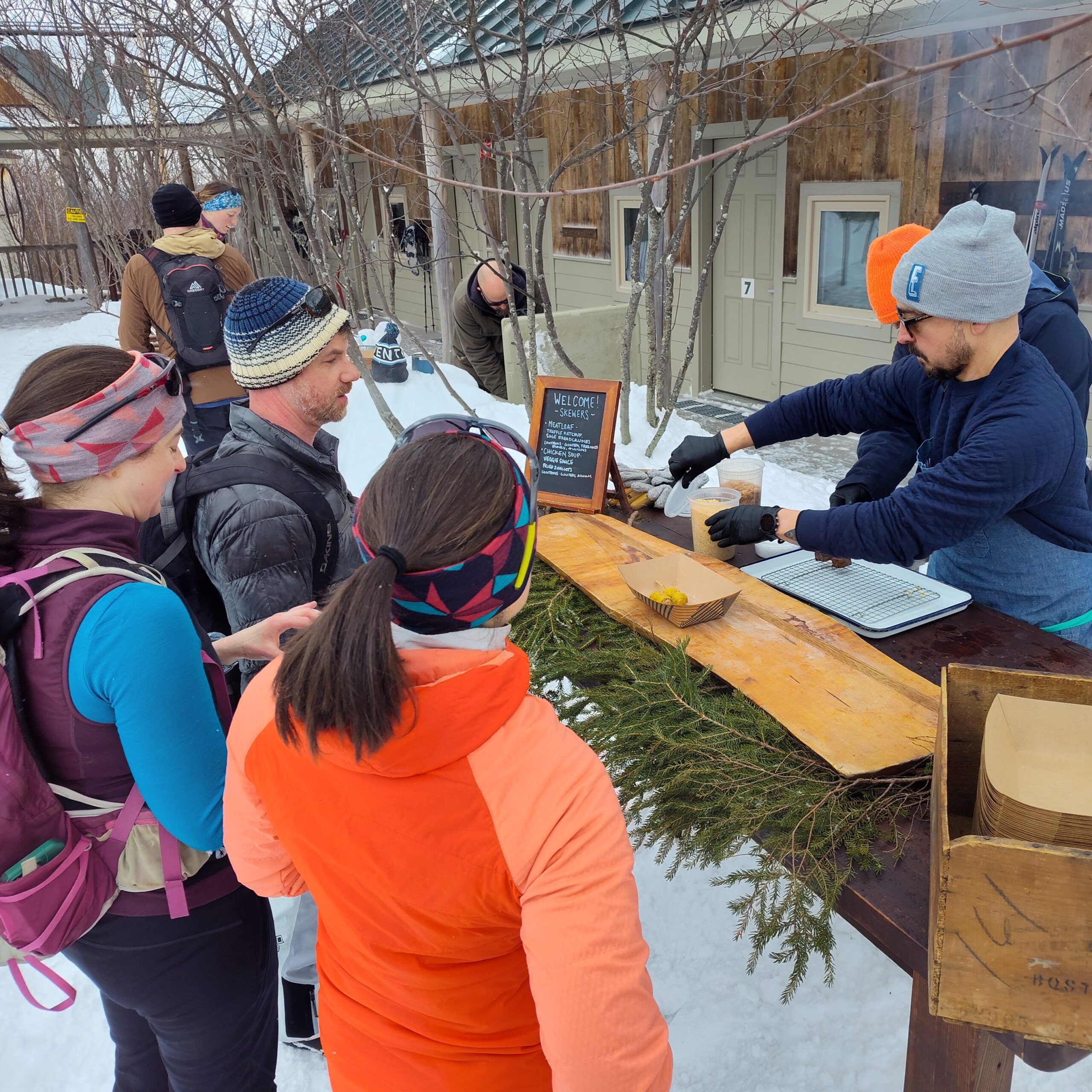 A food station from Big Tree Catering at the Alpine Feast.