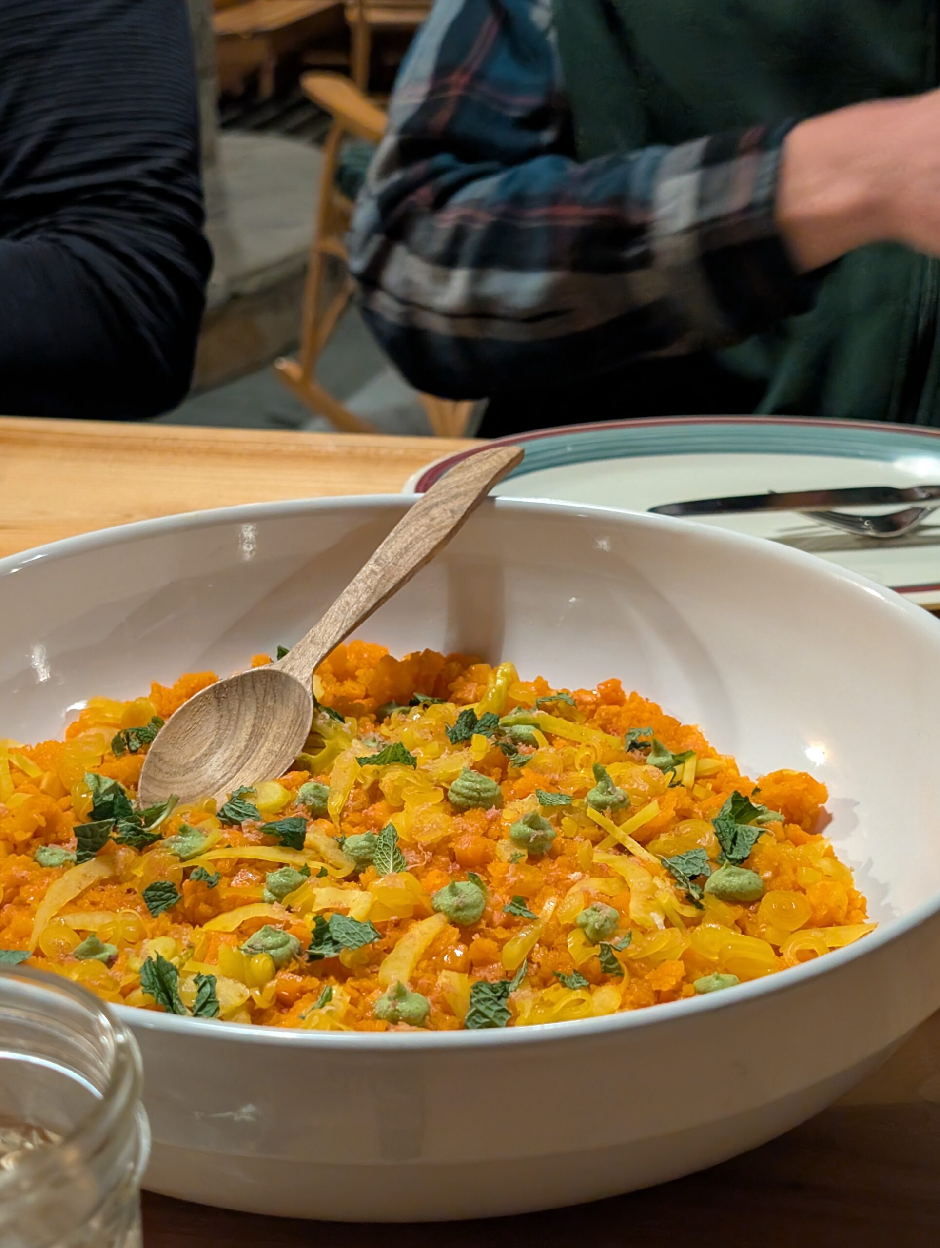 Carrot tartare at the Alpine Dinner.