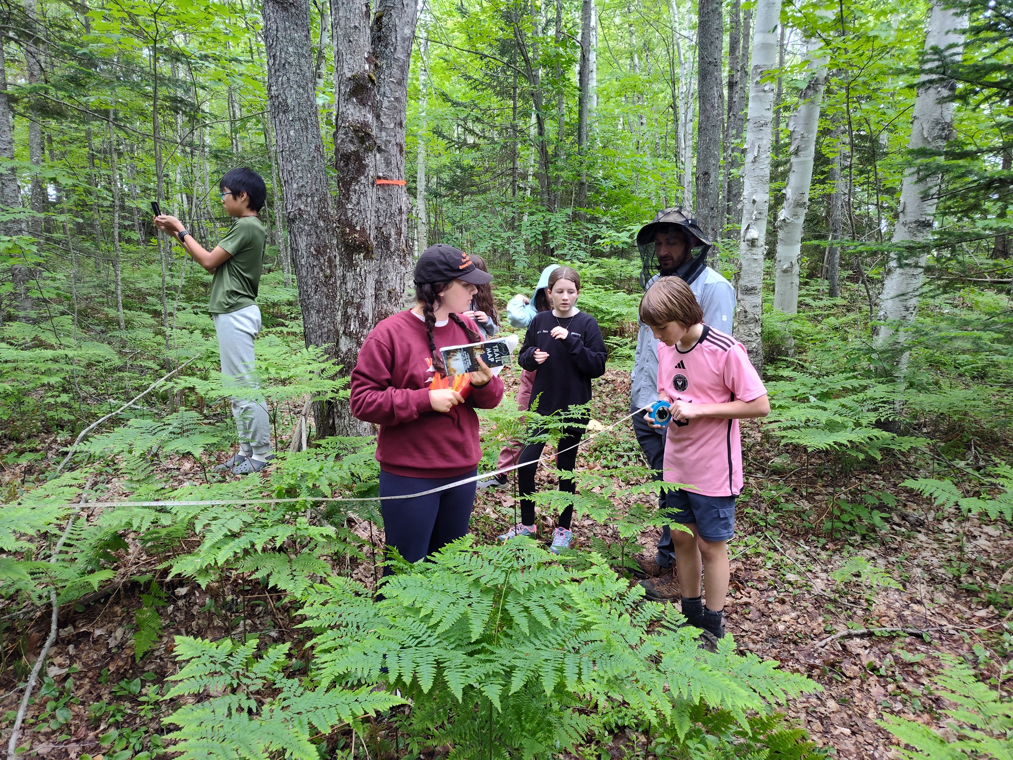 River Valley Charter School Youth group at Flagstaff Lake Hut