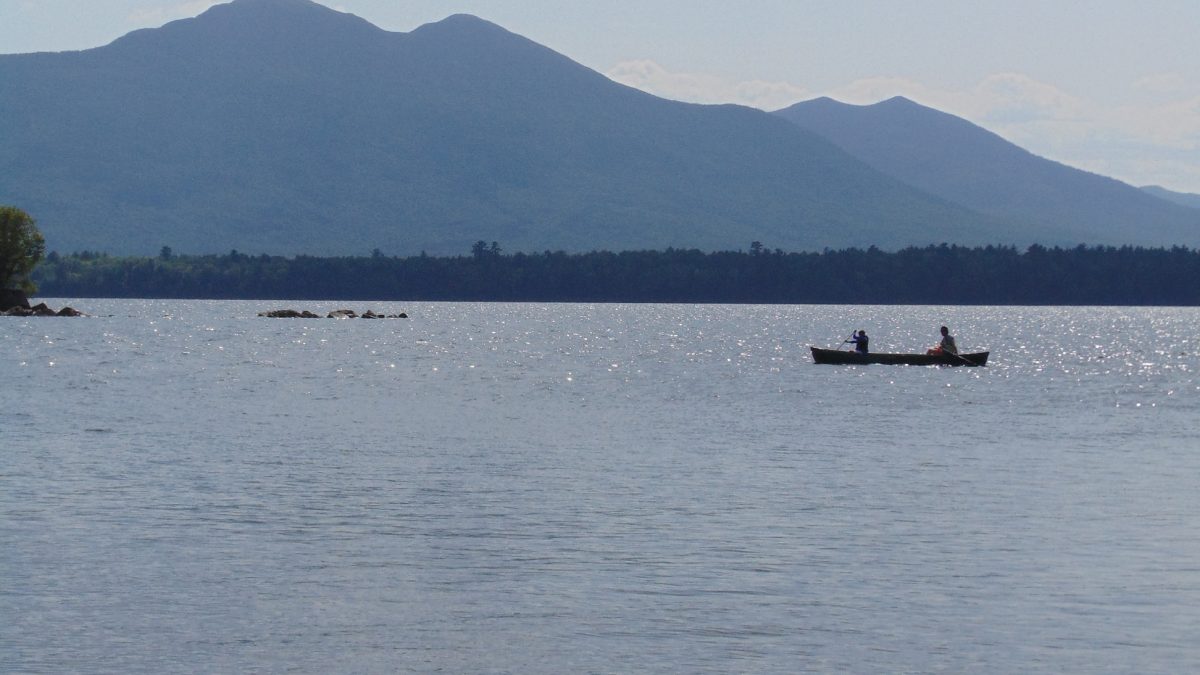 Canoeing on Flagstaff Lake