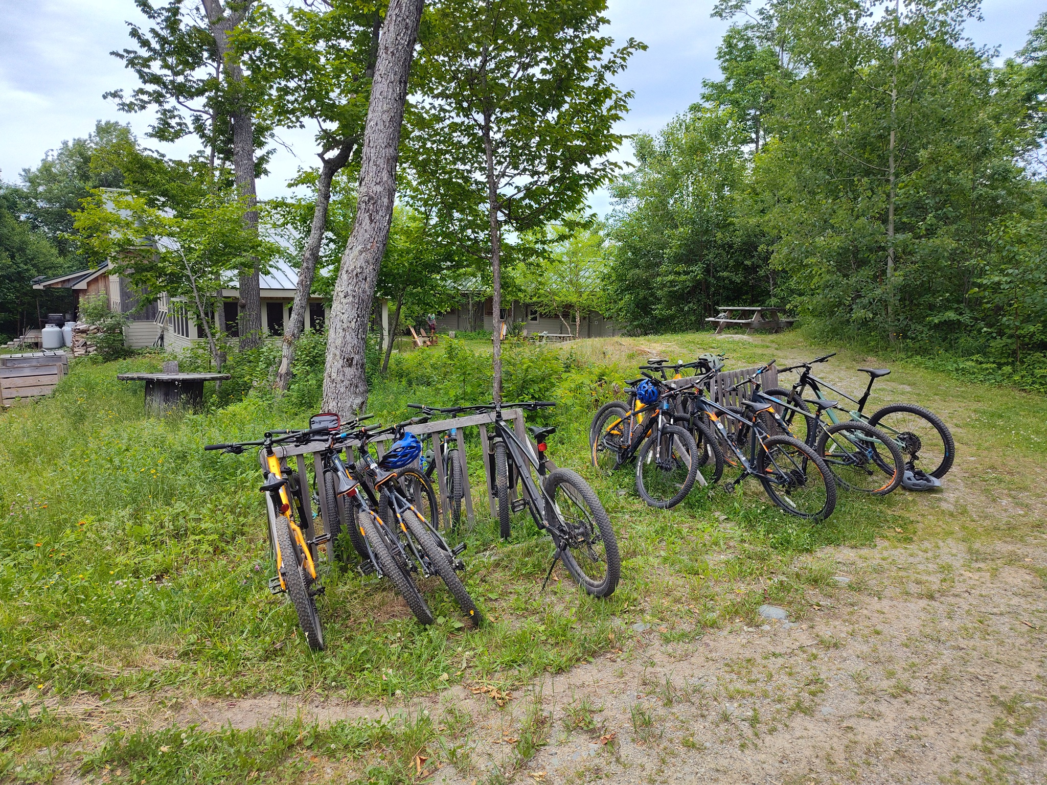 Mountain bikes at Stratton Brook Hut