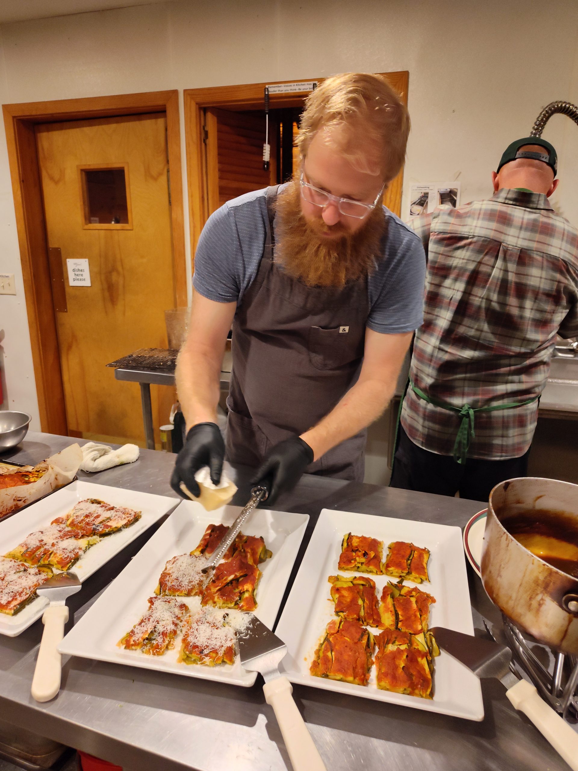 Sam Fitz prepares a course at Forest & Forage