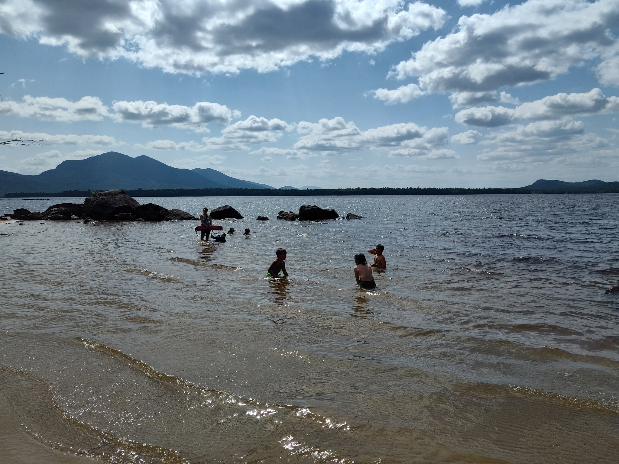 CVOAC youth group on Flagstaff Lake