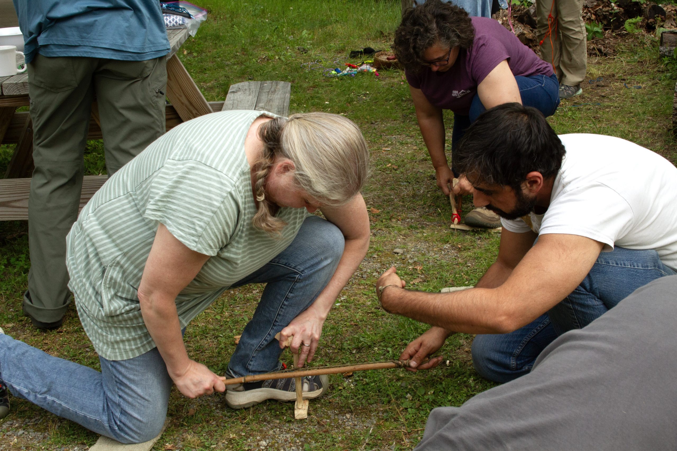 Fire starting with Zack at Forest & Forage
